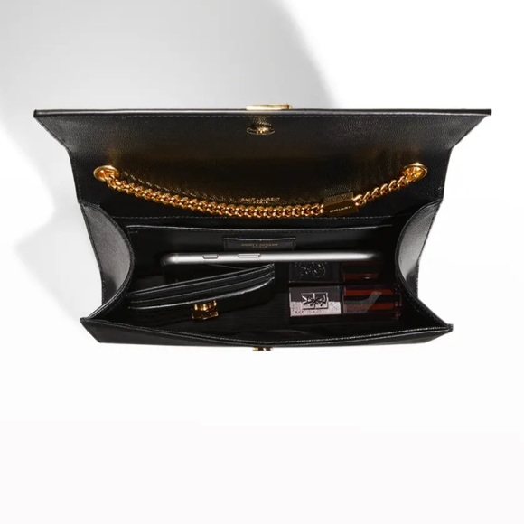 Saint Laurent Shoulder Bag with Gold Chain Strap and Gold YSL - Picture 5 of 6